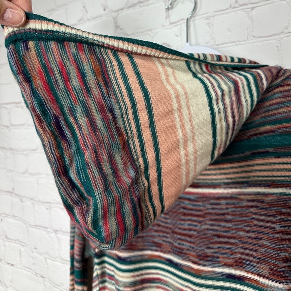 BKE Multicolor Cardigan Hooded Open Front Multicolor Sz M Cotton GUC 90s Western - Picture 8 of 8